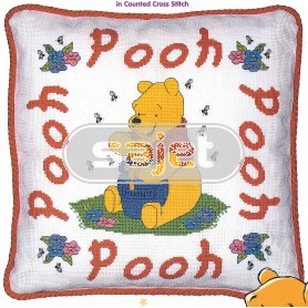 borduurpakket winnie de pooh, kussen