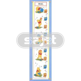 borduurpakket winnie de pooh, groeimeter/meetlat