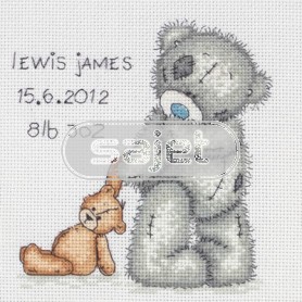 borduurpakket me to you, geboorte, teddy birth