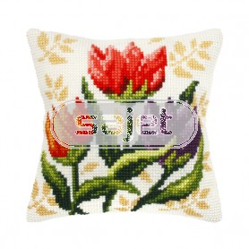 kruissteekkussen tulpentrio