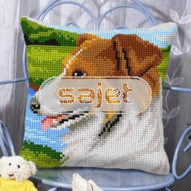 kruissteekkussen collie