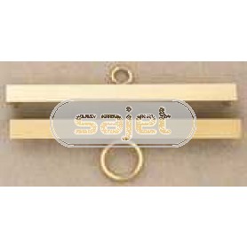metalenbeslag voor bellekoord/groeimeter/meetlat 14 cm
