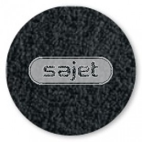 badstof washandje, zwart (incl. aida borduurrand)