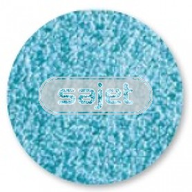 badstof handdoek, aqua (incl. aida borduurrand)