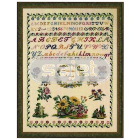 borduurpakket merklap, anno 1819