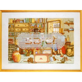 borduurpakket beatrix potter, peter rabbit's shop