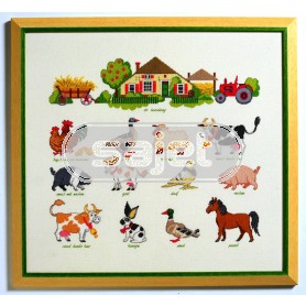 borduurpakket boerderij met dieren