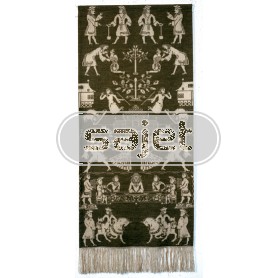 borduurpakket beiderwand, donker groen