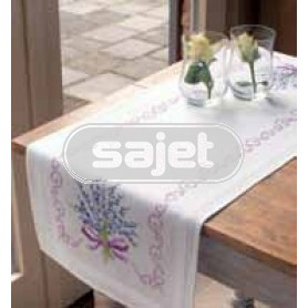 kruissteekloper lavendel, wit