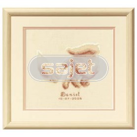 borduurpakket handjes, geboorte daniel