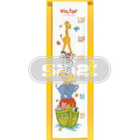 borduurpakket ark van noach, groeimeter/meetlat victor