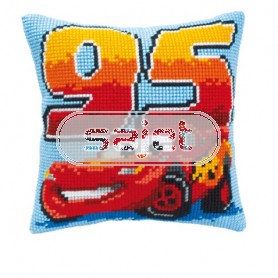 kruissteekkussen cars, lightning mc queen 95