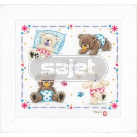 borduurpakket popcorn bear, geboorte david