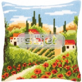 kruissteekkussen toscane