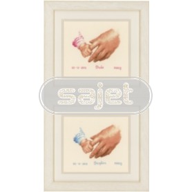 borduurpakket geboorte jaden/jade (incl. blauw/rose garen)