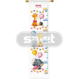 borduurpakket groeimeter/meetlat sarah