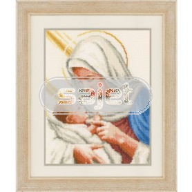borduurpakket maria met het kindje jezus