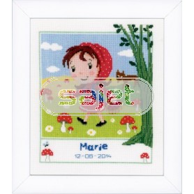 borduurpakket roodkapje, geboorte marie