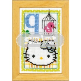borduurpakket hello kitty, letter Q