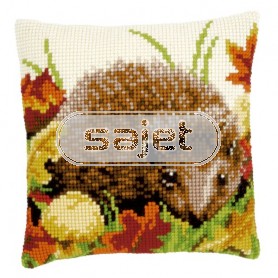 kruissteekkussen egel in de herfst