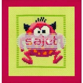 borduurpakket monsters, rose monster