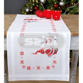 kruissteekloper kerstkabouters, wit
