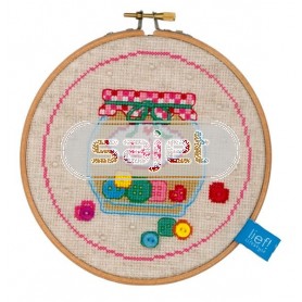 borduurpakket lief!, knoopjespot (incl. borduurring)