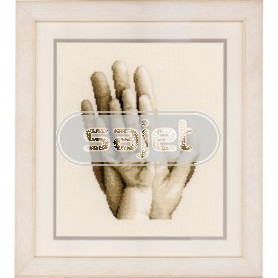 borduurpakket hand van klein naar groot