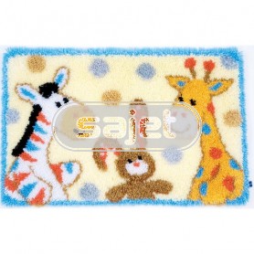 knoopkleed zebra, konijn en giraffe
