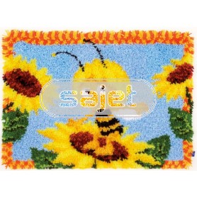 knoopkleed maya de bij, maja op zonnebloem