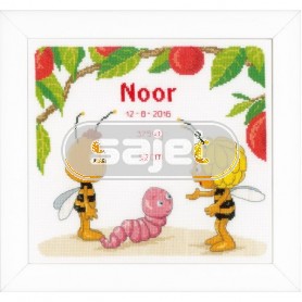 borduurpakket maya de bij, geboorte noor