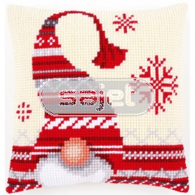 kruissteekkussen kerstkabouter-1