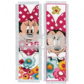 borduurpakket boekenlegger (2 st.) mickey mouse, minnie dagdroomt