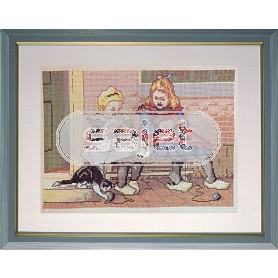 borduurpakket cornelis jetses, ot&sien, twee knappe bollen