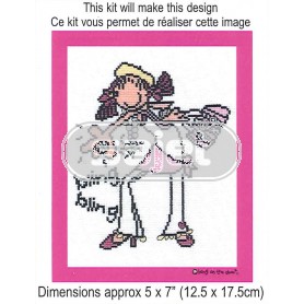 borduurpakket bonk op de deur, wat ben ik mooi!