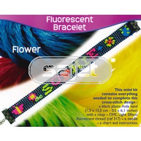 borduurpakket armband bloemen, sophie
