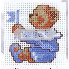 borduurpakket teddybeer in matrozenpak