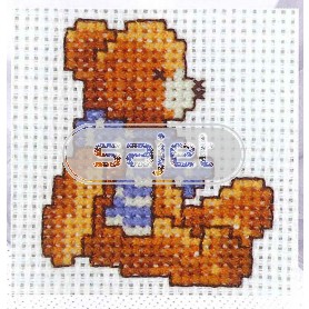 borduurpakket teddybeer met sjaal