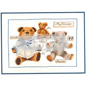 borduurpakket drie teddyberen