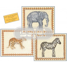 borduurpakket savanne trio