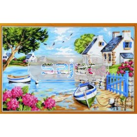 stramien + garenpakket, aanmeren