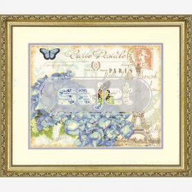 borduurpakket hortensia's uit parijs