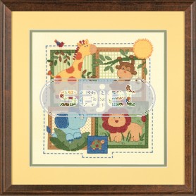 borduurpakket jungle, geboorte brayden