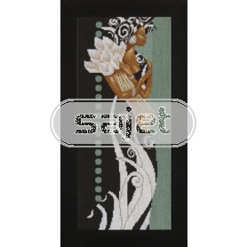 borduurpakket afrikaanse met bloemen