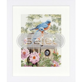 borduurpakket nestkastje met vogels