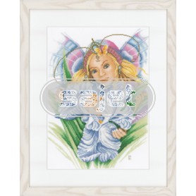 borduurpakket natuur, moeder en baby