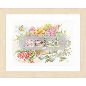 borduurpakket marjolein bastin, in de tuin