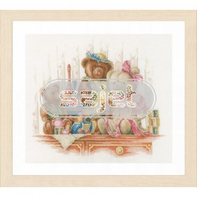 borduurpakket beren op kastje