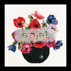 borduurpakket anemonen