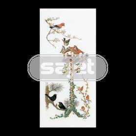 borduurpakket vogelhuisje